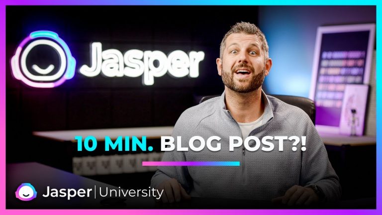 Can You Write a High-Quality Blog Post in 10 Min. with Jasper?!