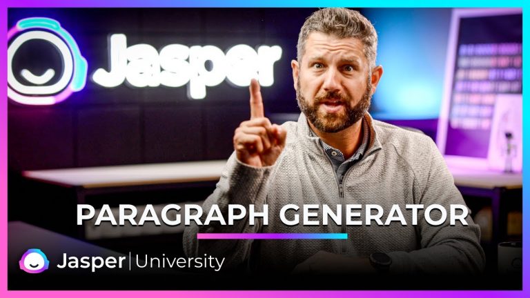 Paragraph Generator Template – Jasper University