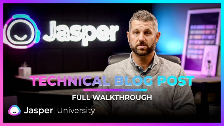 Writing a Technical Blog Post With Jasper AI (Full Walkthrough) Jasper University