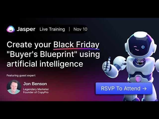 Create your Black Friday “Buyer’s Blueprint” using artificial intelligence