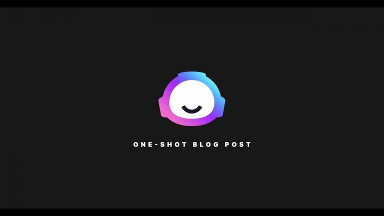 Try Out the One Shot Blog Post!