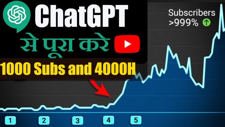 4000 Hours and 1000 Subscribers using ChatGPT ? | How to make money in youtube using ChatGPT
