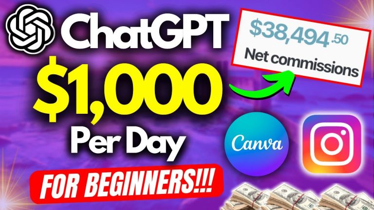 How to Make Your First $1,000 With ChatGPT For Beginners (Still Early)