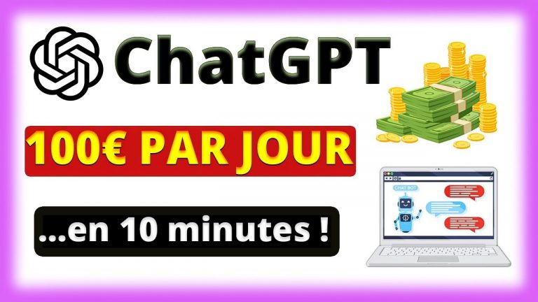 COMMENT GAGNER DE L’ARGENT AVEC CHAT GPT IA (TUTORIEL CHAT GPT)