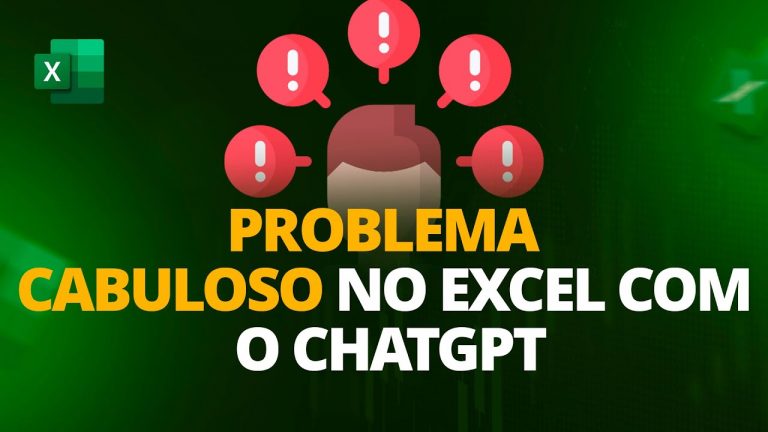 [ChatGPT com Excel] Resolvendo um Problema CABULOSO no Excel com o ChatGPT