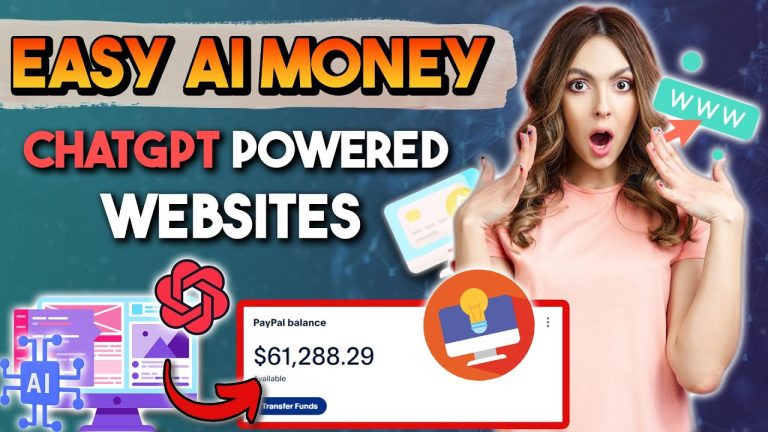 Easy AI Money: Earn Passive Income With ChatGPT Powered Websites (Set & Forget) | Make Money Online