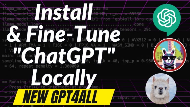 GPT4ALL: EASIEST Local Install and Fine-tunning of “ChatGPT” like MODEL