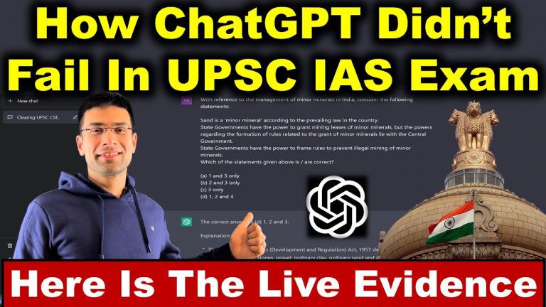 How ChatGPT Didn’t Fail in UPSC IAS Exam? | Here is the Live Evidence | Gaurav Kaushal