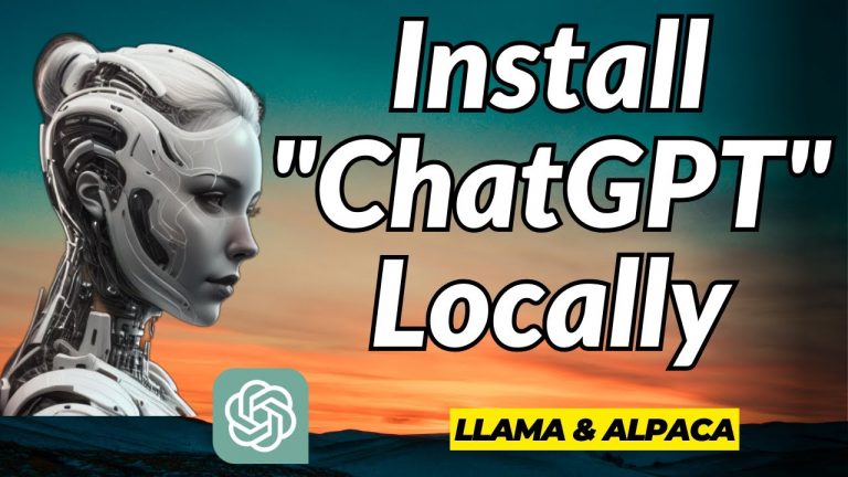 Install “ChatGPT” ON Your LOCAL Computer: LLaMA & Alpaca