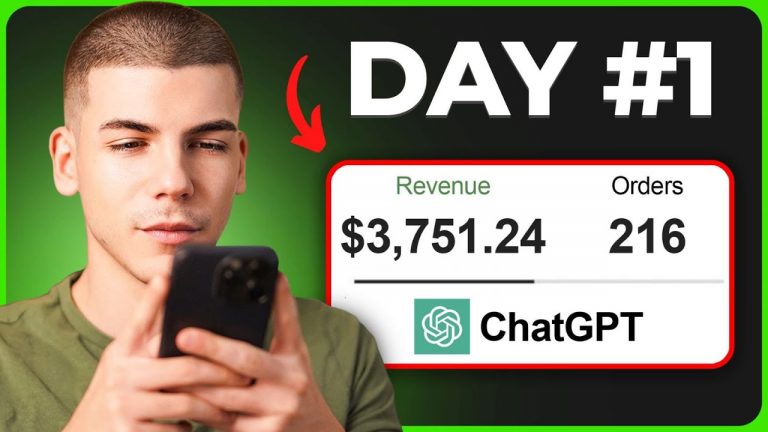 $1000 in 24 Hours ChatGPT Challenge To Make Money Online (AI Print on Demand)