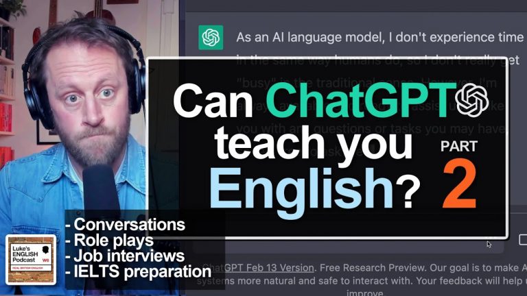 822. ChatGPT & Learning English PART 2