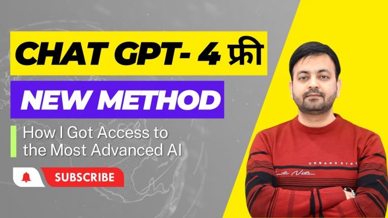 ChatGPT 4 Free: How I Got Access to the Most Advanced AI Ever (Hindi) 2023 | @technovedant
