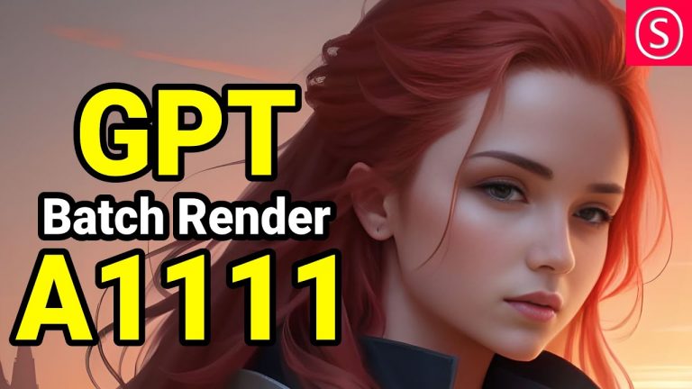ChatGPT BATCH Render in A1111 – NO Install Required