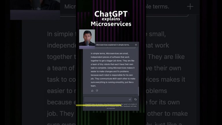 ChatGPT explains Microservices