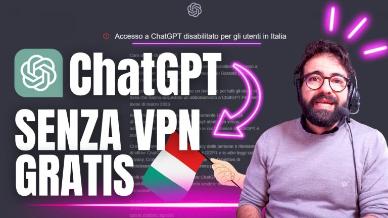 Come usare ChatGPT in ITALIA GRATIS e SENZA INSTALLARE VPN