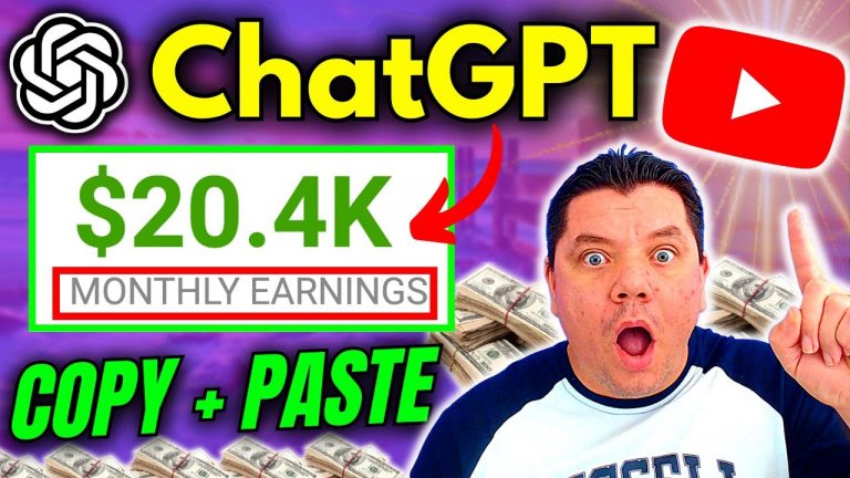 Earn $20,000 a Month | Copy & Paste VIRAL VIDEOS Using ChatGPT & AI (LEGALLY) Make Money on YouTube