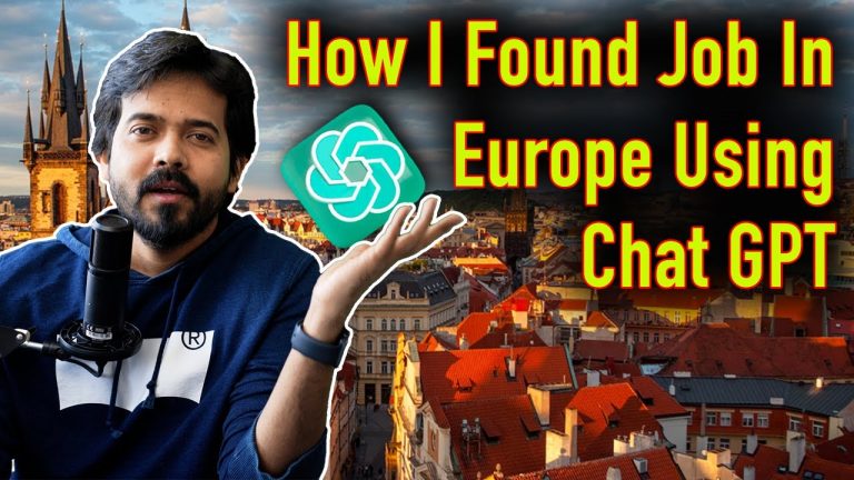 How I got Job In Europe Using #chatgpt
