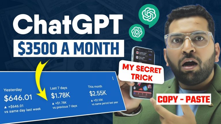 I Earn 1780$ In Week from Chatgpt- Earning Trick | Chatgpt se paise kaise kamaye | Chatgpt Earning