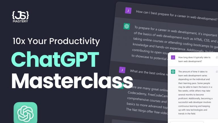 Ultimate ChatGPT Masterclass for Developers | The Only ChatGPT Crash Course You Need