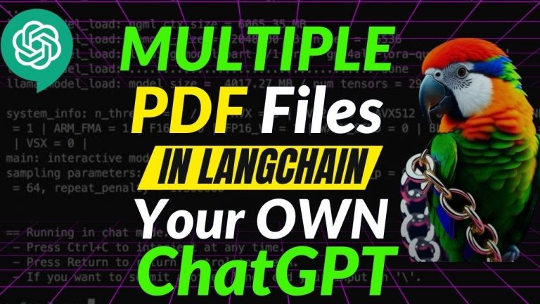 Working with MULTIPLE PDF Files in LangChain: ChatGPT for your Data