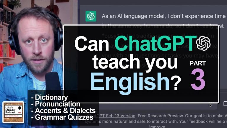 823. ChatGPT & Learning English PART 3