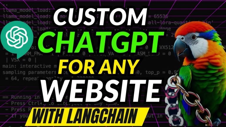 CHATGPT For WEBSITES: Custom ChatBOT: LangChain Tutorial