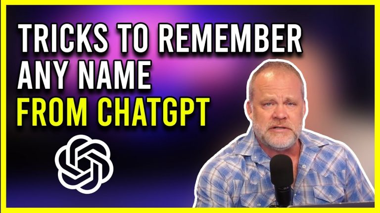 ChatGPT on How To Remember Names (I react!)