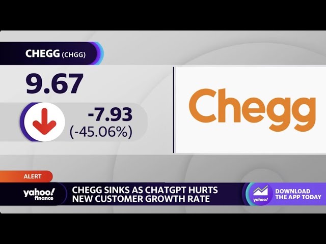 Chegg sinks as ChatGPT hurts new customer growth rate