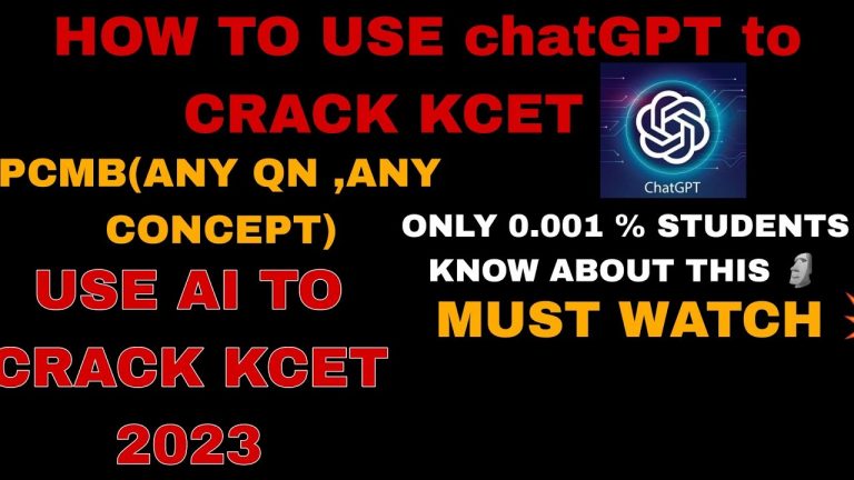HOW TO GET MORE MARKS IN KCET|USE CHATGPT TO CRACK KCET|ASK ANYTHING TO CHATGPT|YOUR DOUBTS SILVER