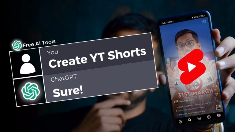 How To Create YouTube Shorts using ChatGPT & Free AI Tools
