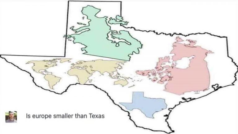 Is Europe Smaller Than Texas? (ChatGPT Artificial Intelligence)