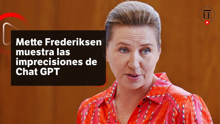 Primera ministra danesa da un discurso escrito en parte por ChatGPT | El Espectador