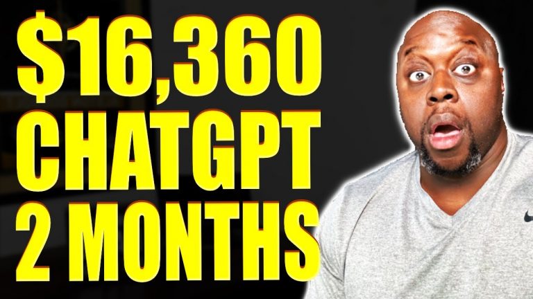 REVEALED: How To Make $16,360.00 With ChatGPT | Must Watch