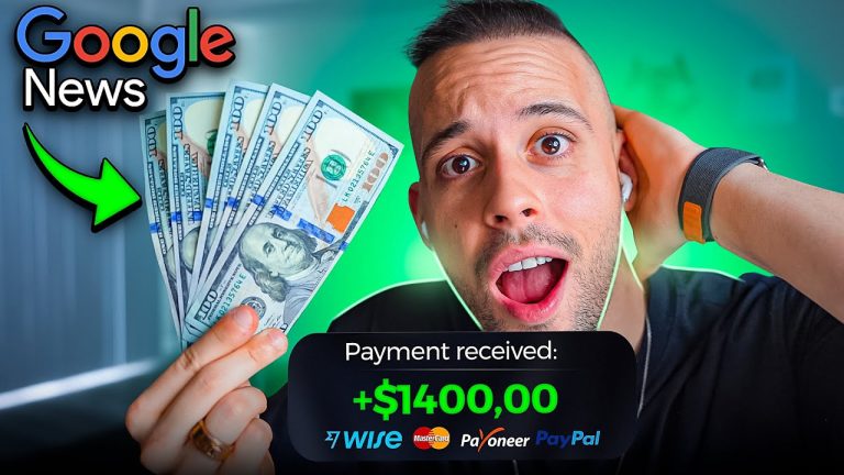 $1400 PER DAY Using Google News & ChatGPT From Your Phone (FREE) (Make Money Online 2023)