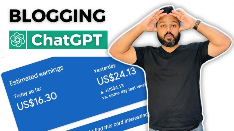 Blogging + ChatGPT = $298/month | Start a Blog using Chat GPT today | Blogging with ChatGPT