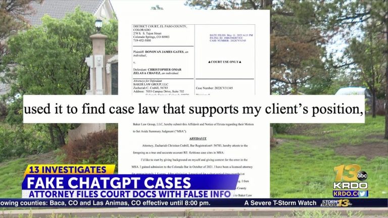 Colorado Springs attorney says ChatGPT created fake cases he cited in court documents