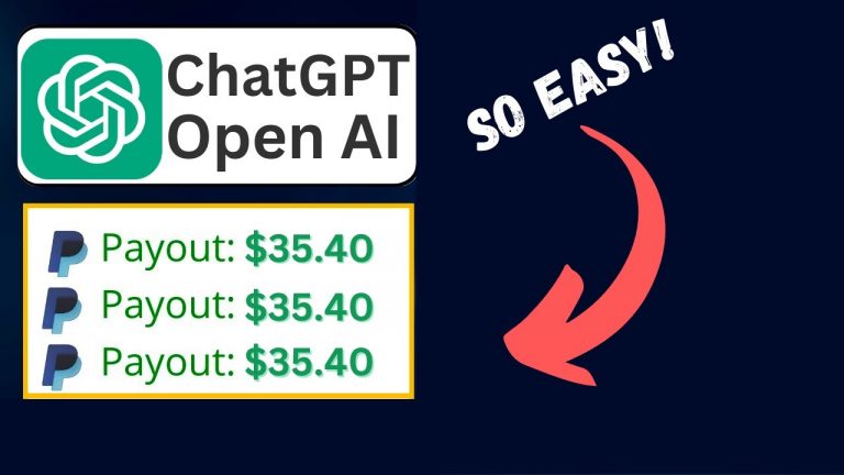 Get Paid +$35.40 EVERY 25 Minutes FROM ChatGPT AI! (Make Money Online 2023)