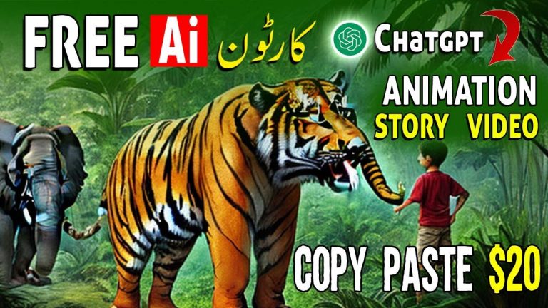 How to Create Animated Cartoon Video Story For Kids | Chatgpt Text to Video | Faizan Tech