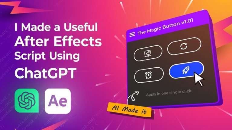 I Made This Useful After Effects Script with ChatGPT – Free Download After Effects Script