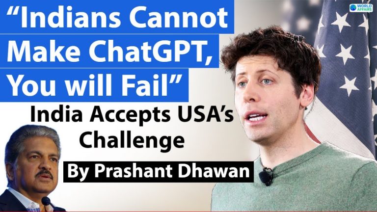 Indians Cannot Make ChatGPT You will Fail says American CEO | Indians Accept the Challenge