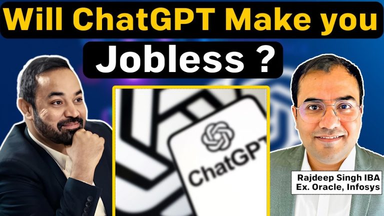 Will ChatGPT take away Jobs? Impact of Artificial Intelligence Ft. Rajdeep IBA | Ex. Oracle, Infosys