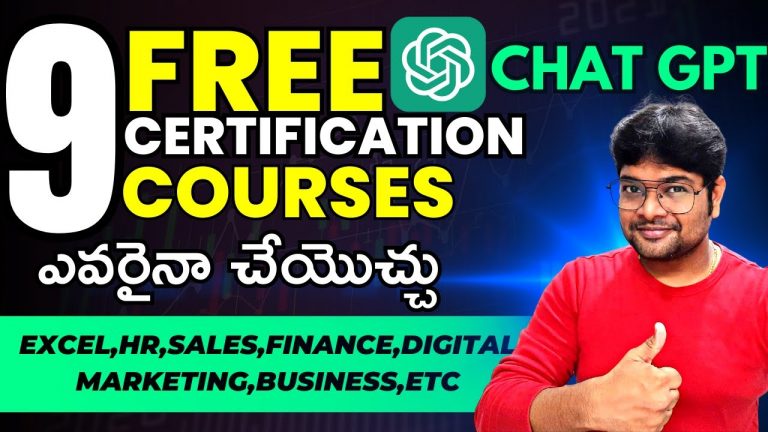Chat GPT Free Courses with Certificate |ChatGpt Free Crash Course Online 2023|Jobs 2023|@VtheTechee