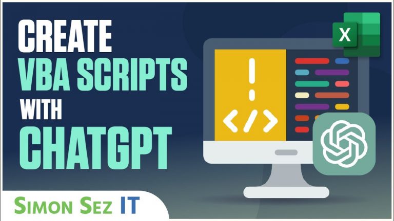 Chat GPT Tutorial: How to use ChatGPT to Create VBA Scripts