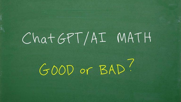 ChatGPT | AI Math Good or Bad?