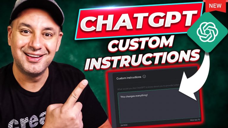 ChatGPT Custom Instructions – Huge ChatGPT update