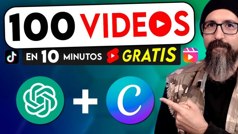 Crea 100 VIDEOS en 10 MINUTOS con ChatGPT + Canva [ GRATIS ] Para YT Shorts, Tik Tok, Reels.. con IA