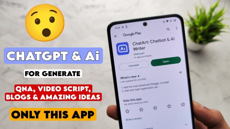 Create Video Scripts & Blogs by ChatArt | ChatGPT & Ai Many Features Only One App