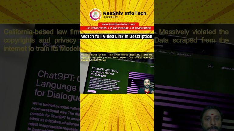 How ChatGPT Works? | Web Scraping Using ChatGPT #openai #chatgpt #kaashivinfotech #shorts