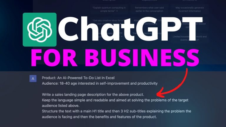 How To Use ChatGPT Prompts For Business