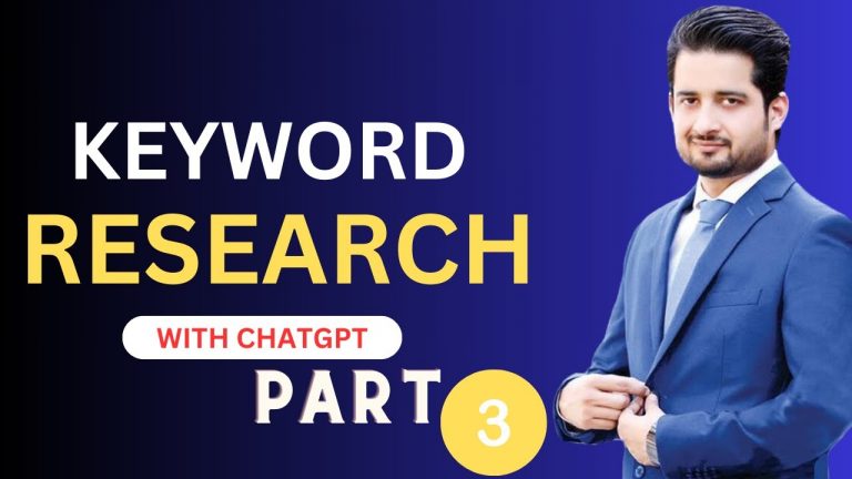 Keyword Research For Seo With Chatgpt – Part 3